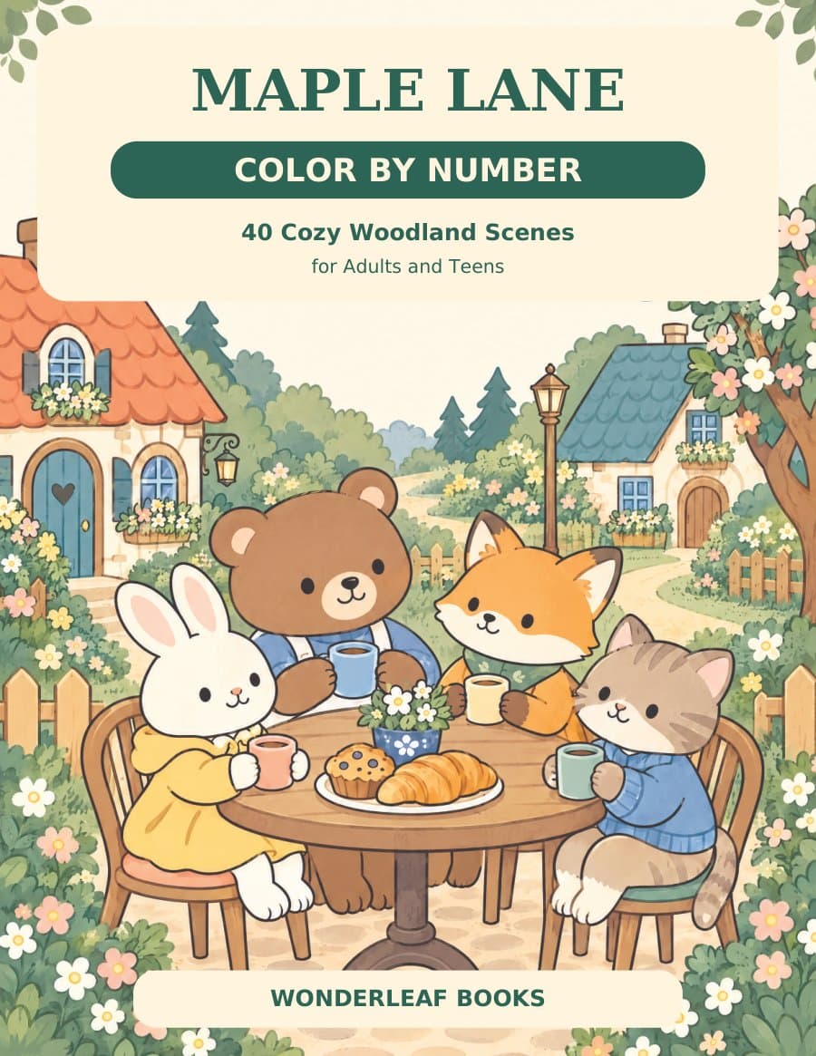 Maple Lane – Color by Number
